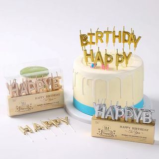 Nến chữ Happy Birthday, trang trí bánh sinh nhật - NEN0013