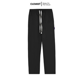 Quần baggy nam nữ unisex vải kaki  QD TRƠN CLOUDZY ống suông tây đen công sở đi học lưng cao ulzzang