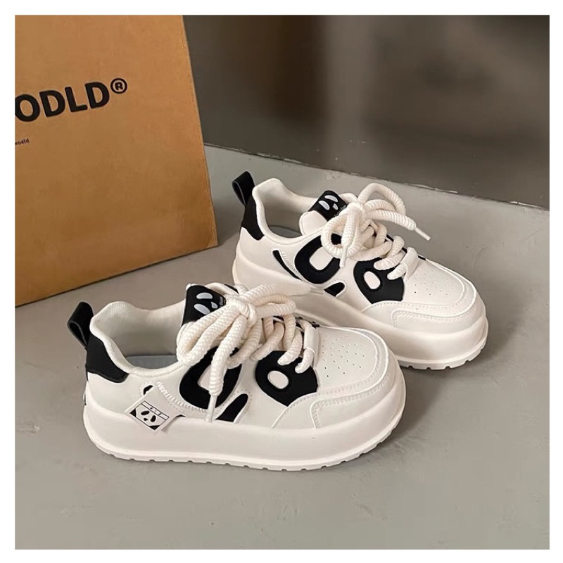 (Fullbox) Giày thể thao nữ MixShoes Gấu đế cao, phiên bản cao cấp 2024