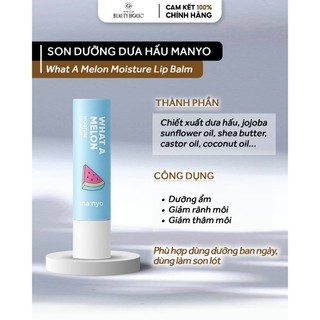 Son dưỡng dưa hấu MANYO WHAT A MELON MOISTURE LIP BALM
