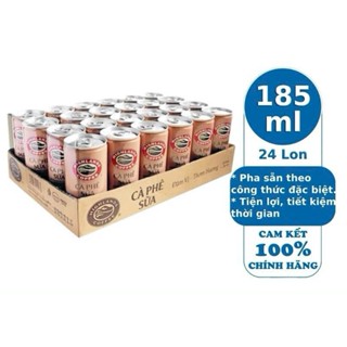 Thùng 24 lon cà phê sữa Highlands 235ml/ 185ml