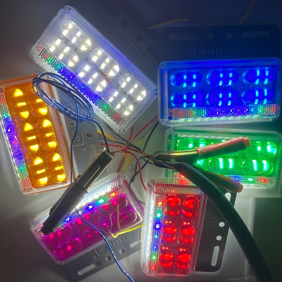 Đèn sườn xe tải, đèn Runlai điện 12v và 24v, đèn Runlai 5006.