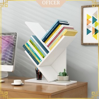 Kệ sách để bàn hình xương cá phong cách hiện đại , thương hiệu BAIZAN - BZ113