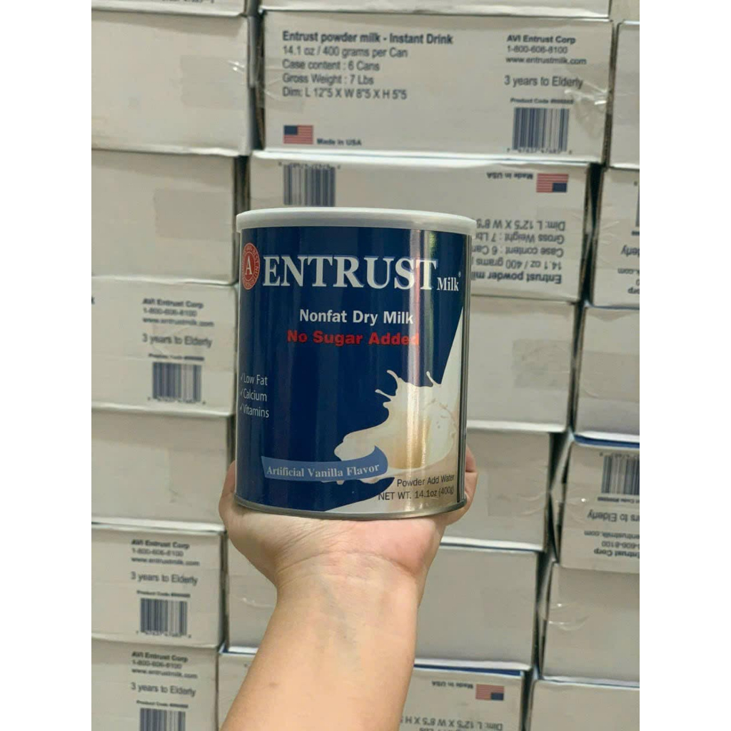 Comho 6 lon Sữa Bột Entrust Mỹ Cho Người Tiểu Đường 400g