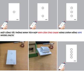 CÔNG TẮC WIFI,CẢM ỨNG HÀNG CHÍNH HÃNG MPE,CÔNG TẮC THÔNG MINH MODEL:SW/SC