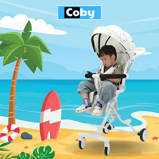 Xe Đẩy Cho Bé COBY SV-9.1, Bản Nâng Cấp, Giảm sóc, Xoay 360 Độ, Ngồi Hoặc Nằm, Kèm Bàn Ăn Dặm