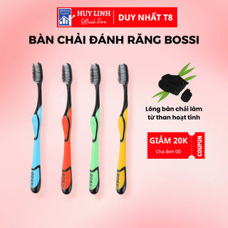 Bàn Chải Đánh Răng, Bàn Chải Than Tre Hoạt tính Bossi Hàn Quốc - an toàn tuyệt đối cho sức khỏe (BCB03)