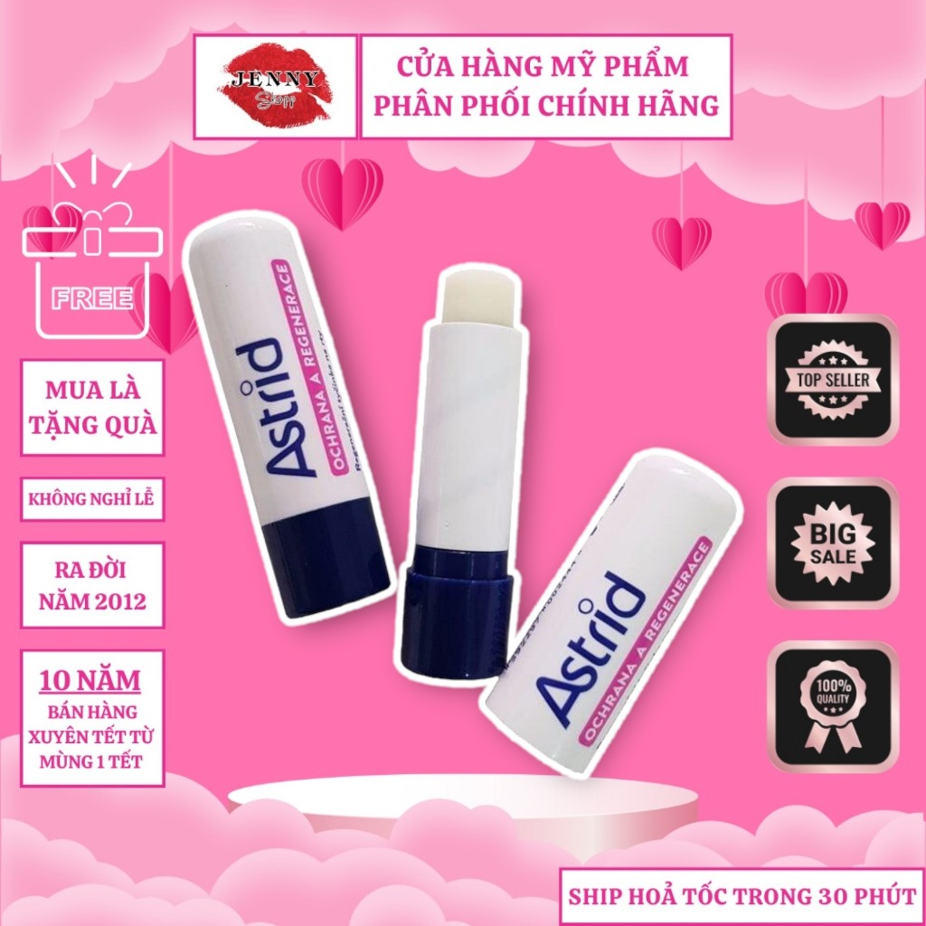 Son dưỡng môi mỡ hươu Astrid Multivitamin tẩy da chết, tái tạo môi mềm, dưỡng ẩm