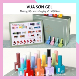 Sơn gel as móng tay mẫu mới set 60 chai chai vuông vua sơn as chai 15ml