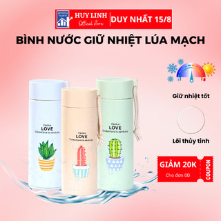 Bình nước giữ nhiệt mini giá rẻ cho học sinh - Bình dữ nhiệt hình xương rồng cho bé