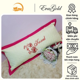 Gối Đôi Cotton Poly EVAGOLD Gối Đôi Cao Cấp Hàng Loại 1