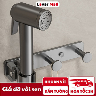  Giá Đỡ Vòi Hoa Sen Vòi Xịt Chống Gỉ Chống Nước Điều Chỉnh Xoay 180 Độ - Tặng Keo Dán và Ốc Vít 