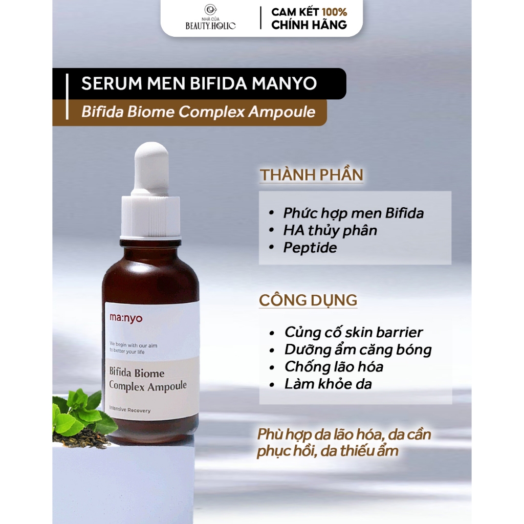 Tinh chất chống lão hoá MANYO BIFIDA BIOME COMPLEX AMPOULE