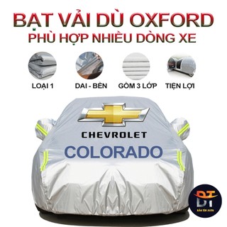 Bạt che kín bảo vệ xe bán tải Chevrolet Colorado 4,5 chỗ tráng bạc cao cấp, vải bông chống xước