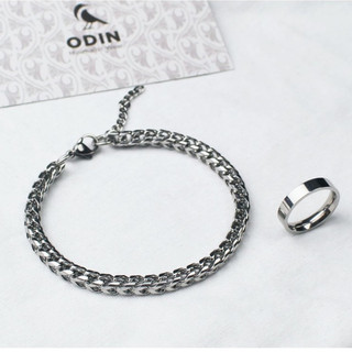 Vòng tay Chain ODIN thép Titan 316L - FIN V2 - Tặng kèm nhẫn Minimal tối giản - Bảo hành trọn đời