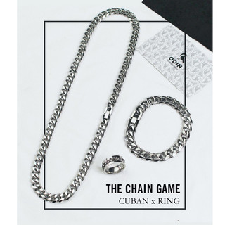 [COMBO] The Chain Game ODIN - Vòng tay Cuban | Dây chuyền Cuban | Nhẫn Chain Thép Titan 316L - Tiết kiệm 88k