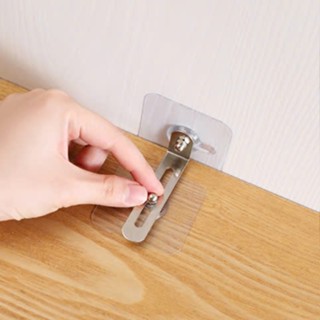 SET Đinh Vít Dán Tường Kèm Chốt INOX Cố Định Tủ Gỗ Khoá Chống Đổ Kệ Sách TV Siêu Dính