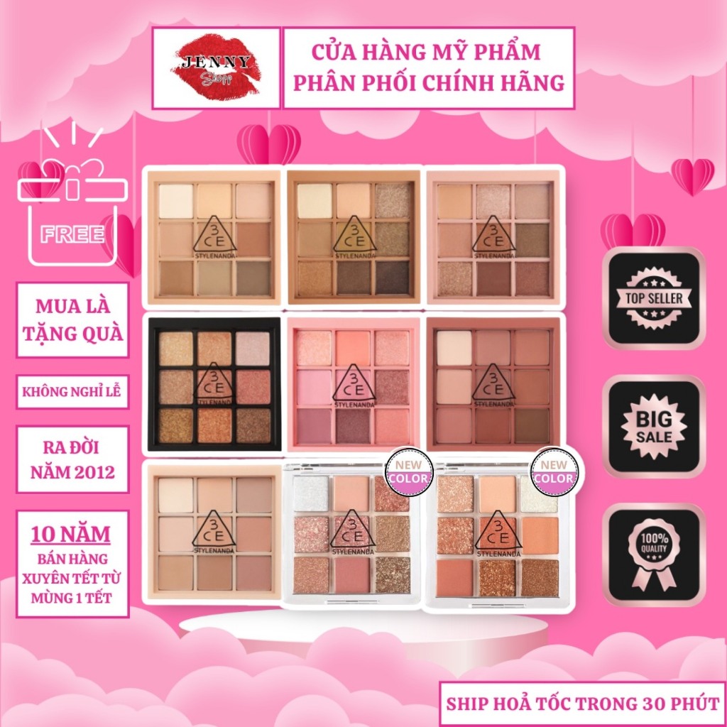 Bảng Phấn Mắt 9 Ô 3CE Multi Eye Color Palette