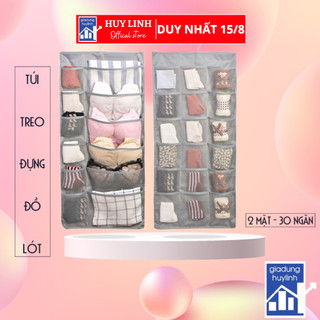 Túi đựng đồ lót gọn gàng - Thế hộp đựng và có móc, túi treo đồ lót nhiều ngăn (MS03)