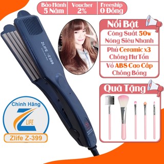 Máy uốn dập phồng bấm xù chân tóc Zlife Z399, máy duỗi ép là kéo kẹp thẳng tóc