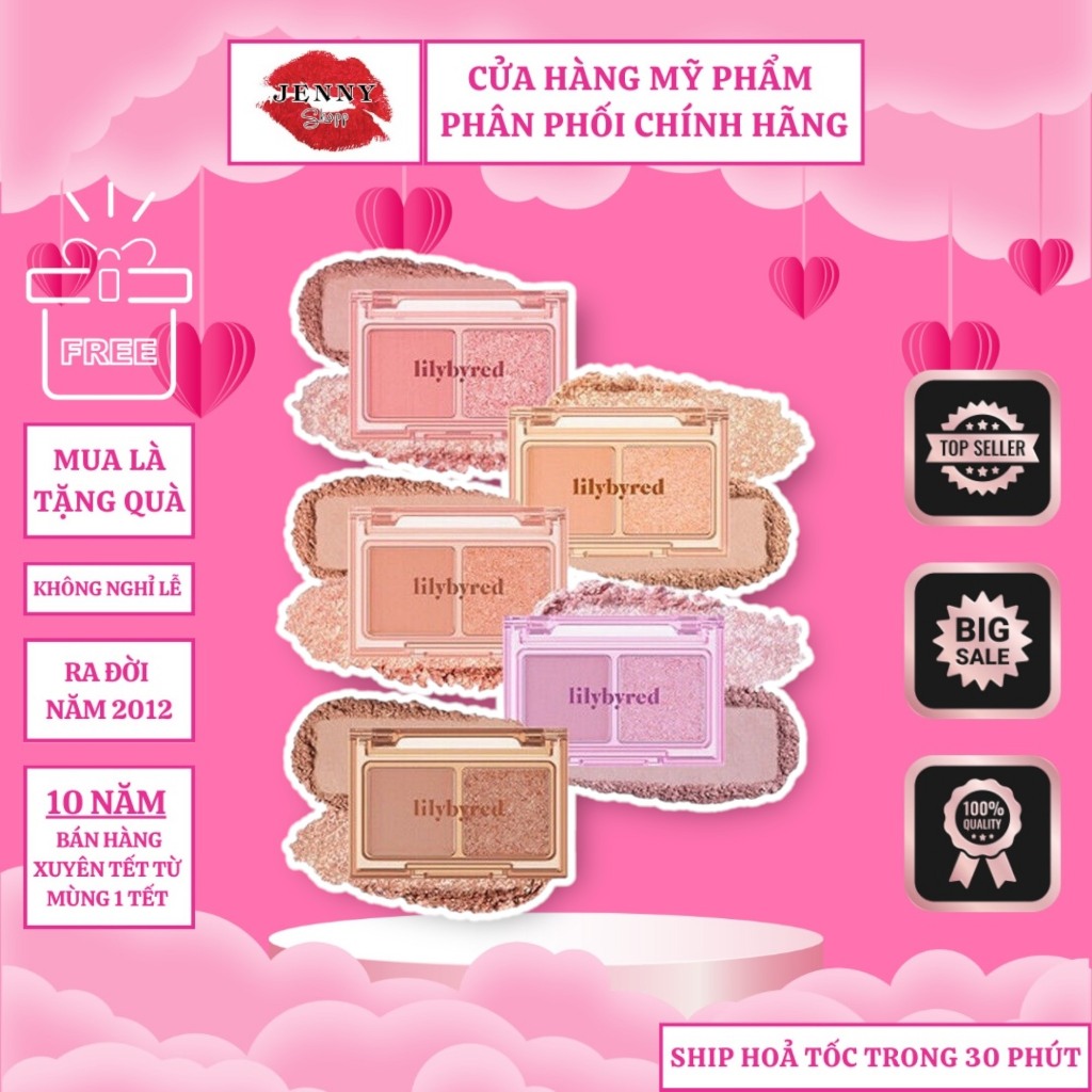 Phấn Mắt 2 Ô Lilybyred Little Bitty Moment Shadow