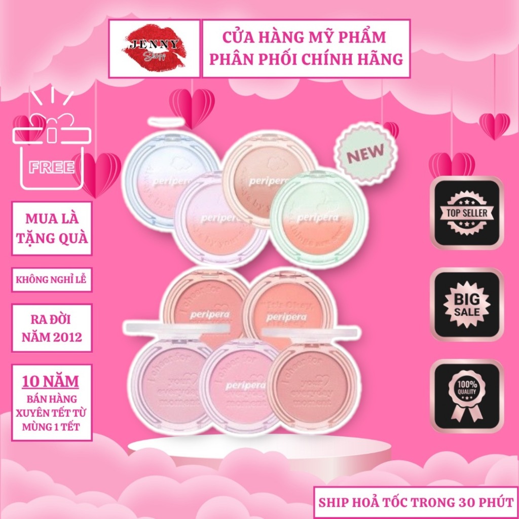 Phấn Má Hồng Peripera Sunshine Cheek/Custom Cheek