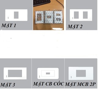 MẶT 1, 2 LỔ, MẶT 3 LỔ MPE, MẶT CB CÓC, MẶT CÔNG TẮC ÂM TƯỜNG MPE SERI A60
