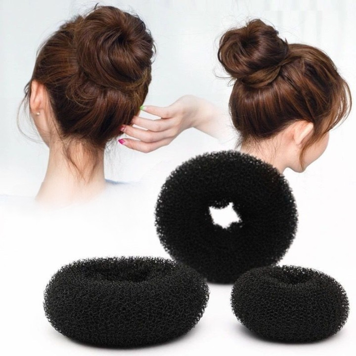 Cuộn cột đen 6cm búi tóc củ tỏi