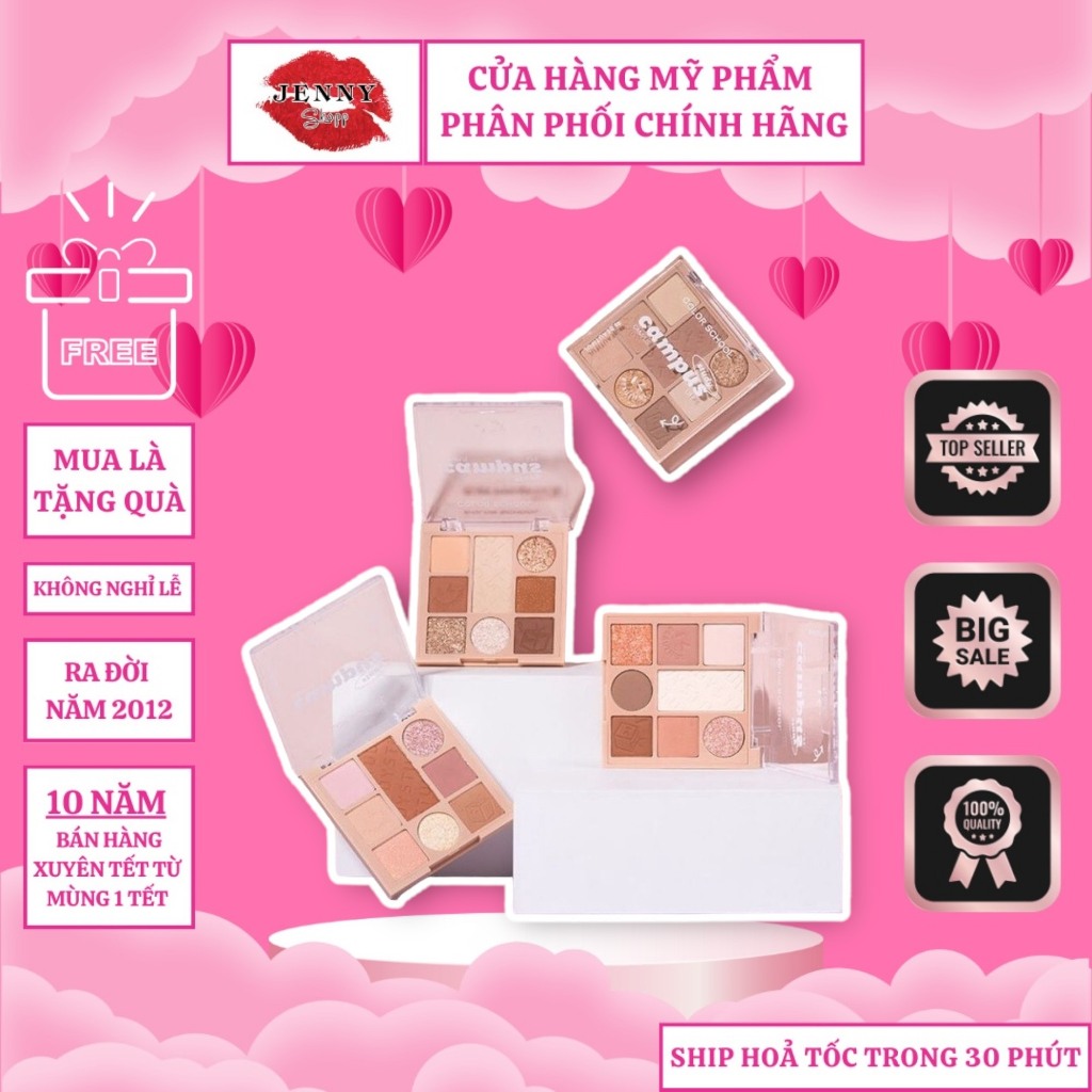 Bảng Phấn Mắt 8 Ô Color School Playing Magic Cube Eyeshadow Palette