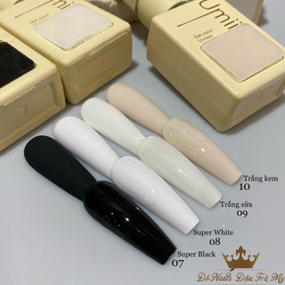 Phụ kiện nail - sơn lẻ trắng đen umii