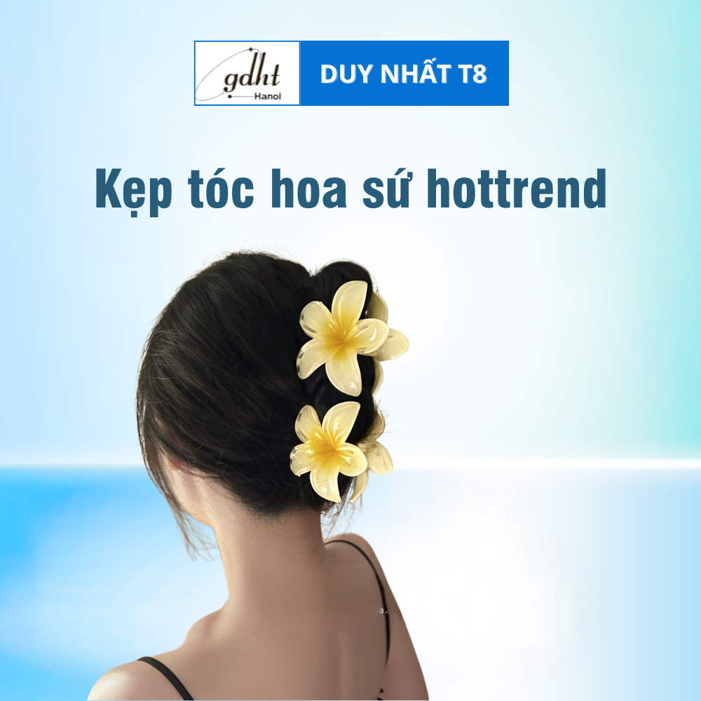 Kẹp tóc hoa sứ - Kẹp lan sứ hottrend 2023