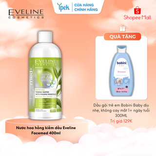 [Tặng dầu gội bé Bobini] Nước hoa hồng kiềm dầu Eveline Facemed 400ml