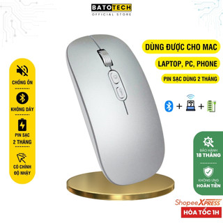 Chuột Không dây Bluetooth/ Wireless M103 Pin Sạc Dùng Cực Lâu 1 Tháng, Click Siêu Êm Không Tiếng, 1600DPI - Kèm cáp sạc
