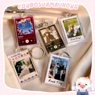 Móc Khoá Thay Ảnh - CUSTOM KEYRING In Ảnh Theo Yêu Cầu