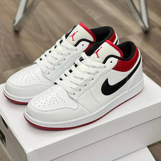 Giày Sneaker JD Full Trắng 1 Low All White - Giày Sneaker Thể Thao Cổ Thấp xám xanh, full trắng Cao Cấp Full size
