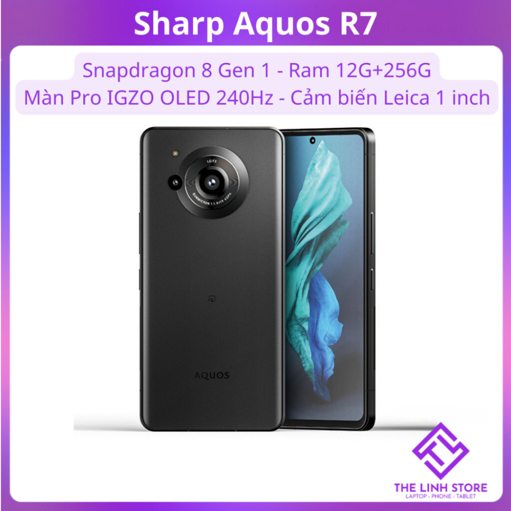 Điện thoại Sharp Aquos R7 màn 240Hz - Snapdragon 8 Gen 1 ram 12G 256G