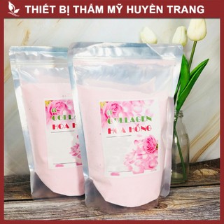 Mặt Nạ Thạch Collagen Trong Suốt Ướp Cánh Hoa Hồng Tươi 1KG Dưỡng Ẩm, Trắng Da, Chống Lão Hóa