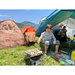 Bếp nướng than hoa Campingmoon X-two/ Bếp Di Động Gấp Gọn Cắm Trại