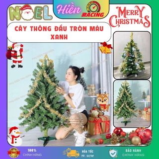 Cây thông noel để bàn mini ĐẦU TRÒN 90CM, 1M2 trang trí giáng sinh trong nhà phòng ngủ ngoài trời