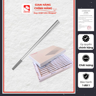 Đũa inox Chockmen hộp 10 đôi đũa inox 304 chống trượt không gỉ đũa ăn cơm chống mốc cao cấp