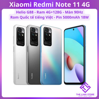 Điện thoại Xiaomi Redmi Note 11 4G Rom Quốc tế - Helio G88 màn 90Hz bộ nhớ 128G