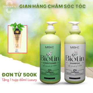 Gội xả Mishe Collagen Biotin dung tích 2000ml bảo vệ da đầu, nuôi dưỡng tóc hiệu quả