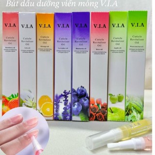 Bút dưỡng viền móng V.I.A,  Bút dưỡng móng tay loại tốt (giao mùi ngẫu nhiên) - Nails Red