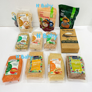  Các Loại Hạt Hữu Cơ Bột Nguyên Liệu Hữu Cơ Nấu Cháo Làm Bánh Sữa Hạt cho bé ăn dặm gói nhỏ 