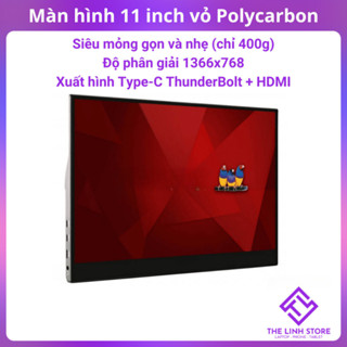 Màn hình di động 11 inch FullHD vỏ Polycarbonate mỏng nhẹ có Type-C ThunderBolt