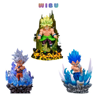 Mô hình Dragon Ball Nhân Vật Songoku - Vegata - Broly Cao 11 - 14cm - có đèn led ở base  mô hình figure 7 viên ngọc rồng