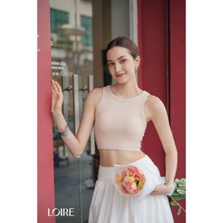 Áo Ba Lỗ Có Đệm Ngực Cổ Tròn Mút Liền Tiện Dụng Chất Vải Thun Mềm Mát Kiểu Dáng Trẻ Trung Loirechic BRT03