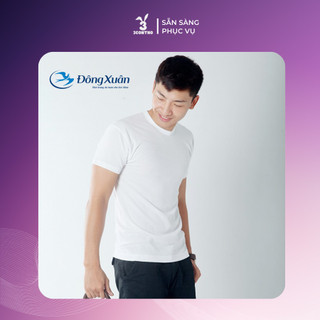 DỆT KIM ĐÔNG XUÂN - ÁO  CỘC TAY NAM MÀU TRẮNG 209-A0398