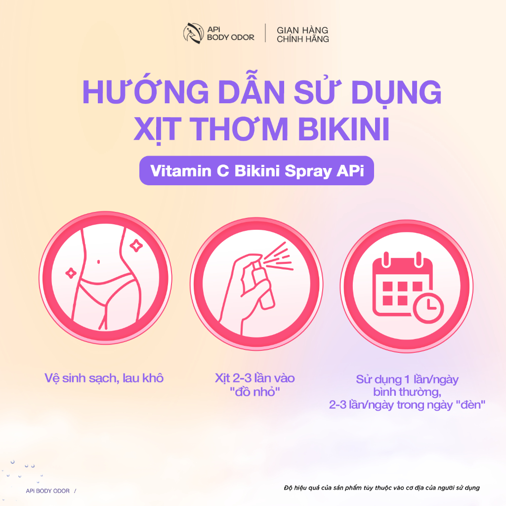 Xịt Bikini khử mùi giảm thâm vùng kín, Xịt thơm Bikini Vitamin C API kháng khuẩn, nước hoa vùng kín