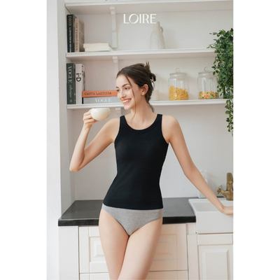 Áo Ba Lỗ Có Đệm Ngực Cổ Tròn Có Đệm Ngực Chất Thun Mềm Mát Loirechic BRT04